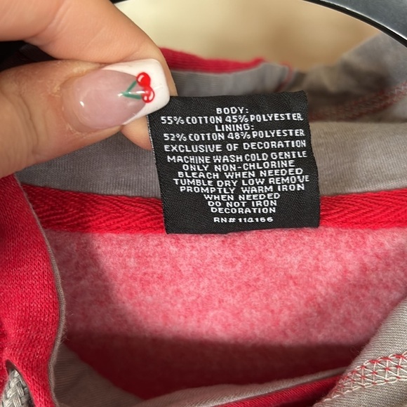 NWT Colosseum Ohio State Buckeyes Red Hoodie Sweatshirt Embroidered College - Picture 15 of 16